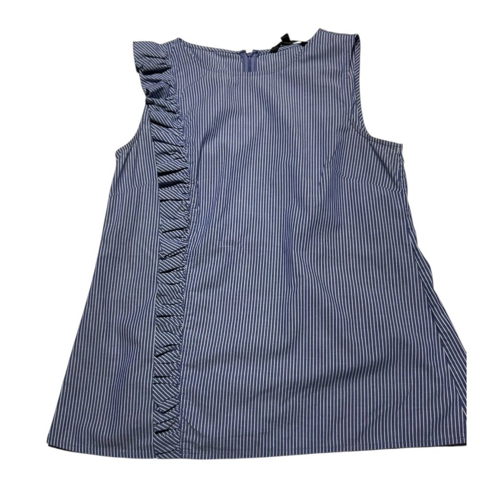 Banana Republic Striped Sleeveless Blouse Blue/White Size 4